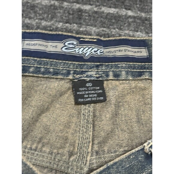 Vintage Y2K Enyce Faded Baggy Jeans Skater‎ Bleached 40x30 Crazy Wash Grunge - Picture 4 of 7